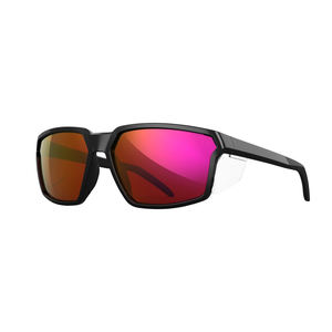 نظارات شمسية عالية الجودة من لامابا بمعيار Z87 للسلامة مع واقي جانبي وشعار مخصص، إطار مستطيل بمرآة للرجال والنساء - Product Image 3