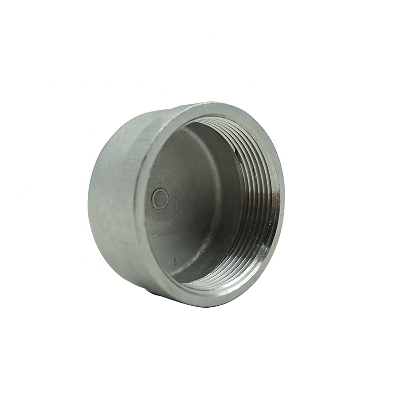 Female BSP Topi Pipa Stainless Steel, Pipa Fitting Ss 304 316L Besi Cor Malleable