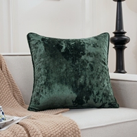 Housse de coussin en velours glacé 100 % polyester, douce et froissée, imprimée réactif, pour canapé et décoration intérieure