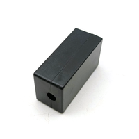 Boîtier de jonction électronique en plastique ABS noir mat, rectangulaire, avec trou pour câble, pour petit module de circuit