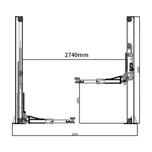 Pont élévateur hydraulique <span class=keywords><strong>d</strong></span>'<span class=keywords><strong>occasion</strong></span> à 2 colonnes pour <span class=keywords><strong>garage</strong></span>, <span class=keywords><strong>d</strong></span>éverrouillage manuel, prix usine Yingkou JinYu - Product Image 2
