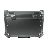 F2-MOTO 55L Boîte arrière de moto en alliage d'aluminium avec rangement étanche pour locomotive et scooter