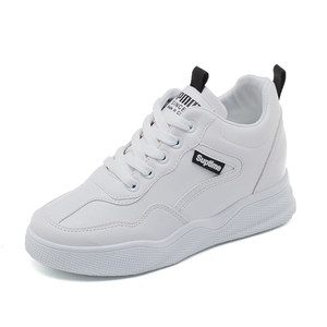Elegantes zapatos <span class=keywords><strong>de</strong></span> <span class=keywords><strong>zapatillas</strong></span> casuales blancos con cordones transpirables <span class=keywords><strong>de</strong></span> suela gruesa hechos a <span class=keywords><strong>medida</strong></span> con estilo - Product Image 1