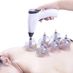 Ensemble de thérapie par ventouses portable mini 4 pièces avec pompe - Product Image 1