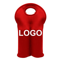 Sac isotherme pour bouteille de vin, porte-bouteille, sac de transport, sac cadeau, personnalisable avec marque