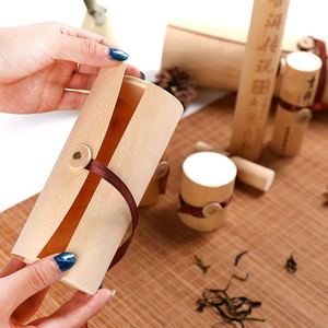 Caoxian Wood Crafts <strong>Wooden</strong> Tea <strong>Storage</strong> <strong>Box</strong> Soft Bark <strong>Box</strong> Birch Bark Gift Packaging Wood <strong>Box</strong> - Product Image 2