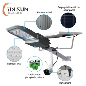 150W 200 Watt năng lượng mặt trời dẫn lũ ánh sáng với cảm biến chuyển động và bảng điều khiển năng lượng mặt trời ngoài trời chất lượng cao - Product Image 3