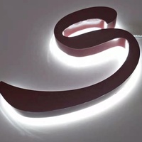 Enseigne Panaflex, enseigne LED, lettre néon, acrylique, enseigne de magasin en acier inoxydable, enseigne de devanture de magasin, lumières LED