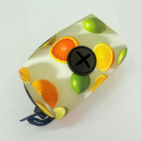Uitstekende kwaliteit comfortabele hondenhalsband en riemset, op maat gemaakte hondenharnas en riemset met fruitmotief