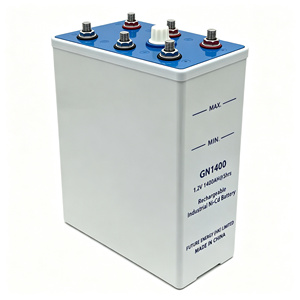 Batterie rechargeable alcaline nickel-cadmium (NiCD) GN1400 1.2V 1400AH KPL1400 KL1400P à décharge faible, norme IEC60623, pour alimentation de secours - Product Image 2