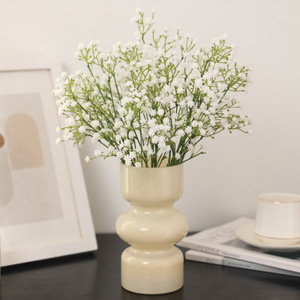 <b>Artificial</b> Baby's Breath White Plastic <b>Flower</b> Wedding Home Decoration Reusable High Simulation - Product Image 3