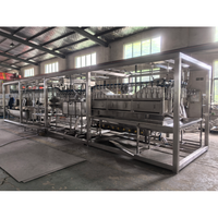 Unité d'abattage de volailles mobile conteneurisée 40 pieds, système d'abattoir avicole modulaire compact