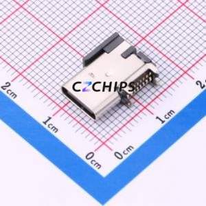 UC03-0B16F45811 USB Connector SMD Connector ( Connector Type: Type-C )( Gender: Female )( Mounting Type: Side Mount ) - Product Image 1