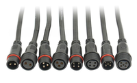 Konektor QUANWEI M12 4 Pin Male Female Tahan Air untuk Kabel Daya, Koneksi Luar Ruangan untuk Perakitan Kawat dan Kabel