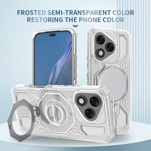 Nouvelle Arrivée Étui de Téléphone Antichoc à Protection Renforcée pour <span class=keywords><strong>Honor</strong></span> 400 Lite <span class=keywords><strong>Coque</strong></span> Arrière <span class=keywords><strong>Transparente</strong></span> de Luxe avec Anneau en Alliage Durable à 360° - Product Image 2