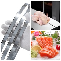 Pisau Gergaji Pita Bimetalik Industri Frekuensi Tinggi 1300mm 51.2 Inci untuk Memotong Daging dan Tulang, Pengiriman Cepat, Grosir Pabrik