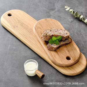Ensemble de planches à découper en bois rectangulaires, en bois massif, multifonctions, pour la cuisine, les en-cas, la pizza, le pain, usage domestique - Product Image 3