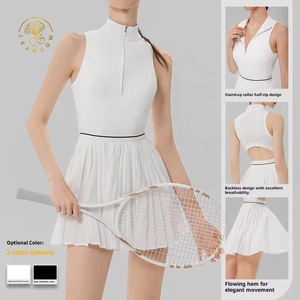 Abbigliamento Sportivo da Donna all'Ingrosso: Completo Due Pezzi con Gonna per Corsa, Golf e Tennis, Traspirante - Product Image 1