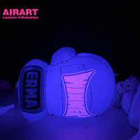 Boxe Kickboxing MMA Fighting Training Activité Gants de boxe gonflables Ballon avec lumière LED