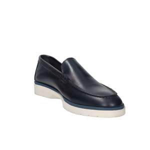 Mocasines de Cuero para Hombre Gino Tagli, Color Azul, Talla 42, Zapatos de Vestir Cómodos - Product Image 4