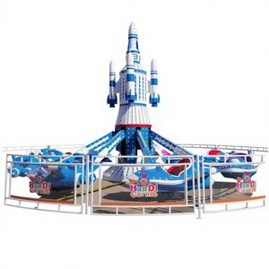 Aéroteur rotatif autoportant à double couche en fibre de verre pour enfants, équipement d'amusement extérieur Park Plaza, direct usine - Product Image 1