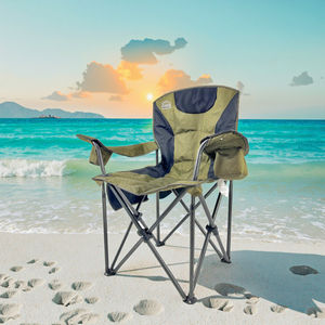 Chaise de camping portable personnalisée Tepu, sac de rangement bilatéral, cadre en acier pliable, légère, style pêche, sillas de playa - Product Image 3