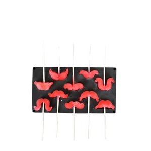 Silicone Mustache Cake Mold 10 Cavity Chocolate Lollipop Mold For Baking Decorating - Product Image 4