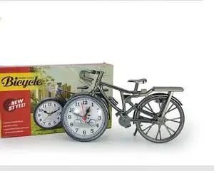 Children Kids Bicycle Alarm Clock Home Art Decoration Fashion Bike Shape Alarm Clock Home Decor Digital Clock