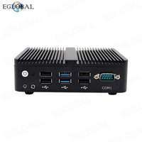 Eglobal M4-N100L4 with Intel N100 Fanless Barebone Mini PC Desktop Windows 11 TV BOX 4LAN 1COM RS232