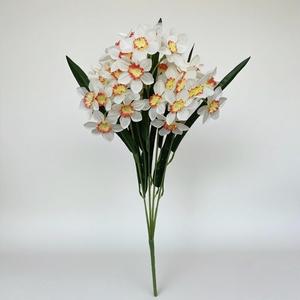 Toptan el yapımı ipek nerffobuket beyaz sarı nersus 50cm yükseklik yeni yıl 5 şube nerffodemet - Product Image 2