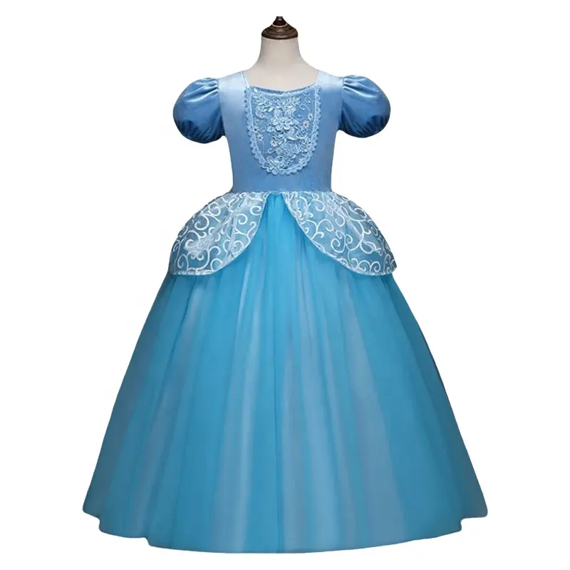 Moda niños vestido de noche encaje Cosplay fiesta disfraz Corte Real Princesa Boutique graduación bebé niña niños vestido