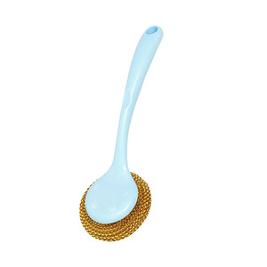Éponge à récurer les casseroles à long manche, brosse à vaisselle écologique détachable en forme de balle pour le nettoyage de la cuisine - Product Image 3