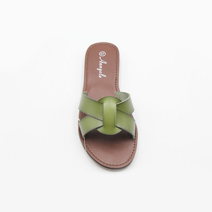 Sandales de <span class=keywords><strong>plage</strong></span> originales pour femmes et dames, chaussures plates tendance, tongs <span class=keywords><strong>pas</strong></span> chères - Product Image 5