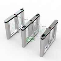Torniquete de Acceso Rápido Moderno, Barrera Automática de Control de Acceso para Oficinas, Escuelas y Aeropuertos