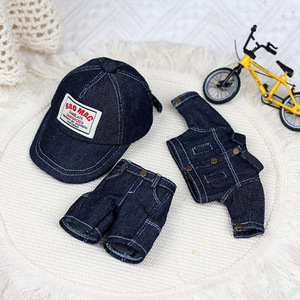 Zsiga 20Cm <b>Doll</b> Clothes Skateboard Denim Outfit 1/8 Scale Posable Boy <b>Doll</b> Wear - Product Image 4