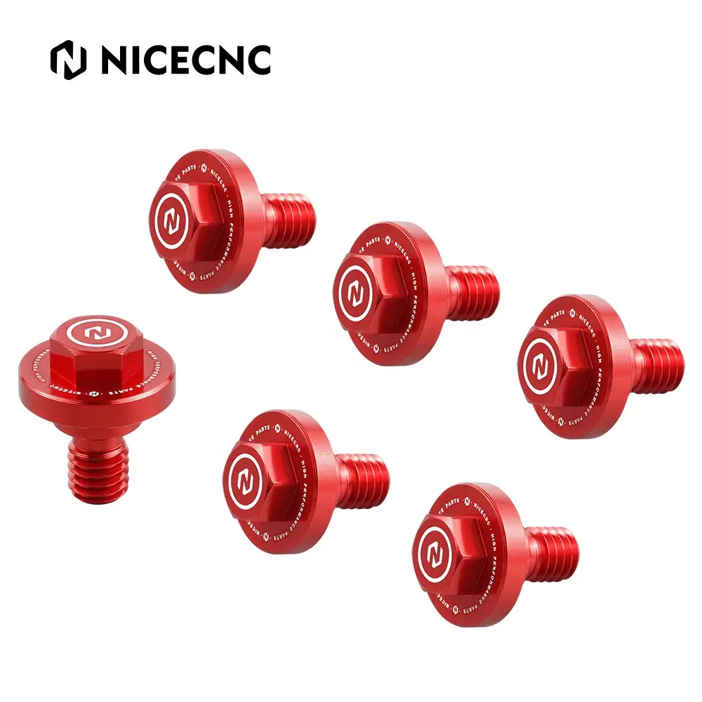 NiceCNC 6PS M6X8 horquilla cubierta perno tornillo para Beta RX 2T 300 de 2021 RR-S 4T 500, 430, 390, 350, 2020-2022 RR 4T 480 de 2020-2021