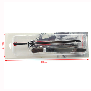 LLavero de Metal de modelo de espada de alta calidad mini katana anime espada metal para Sword Art Online Elucidator <span class=keywords><strong>SAO</strong></span> - Product Image 1