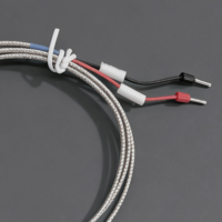 Sonde de température à montage en surface, thermocouple de type K, avec embout à écrou N4, câble tressé en acier inoxydable, 0-400°C, Classe I, OEM ODM