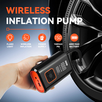 Portable 150PSI Air Compressor Pump Cordless ABS Tire Inflator for Car Bike Motorcycle & Ball