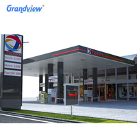 Papan display led aluminium Harga Pylon sign Petrol Station Sign Pole Gas Station Digital tanda harga bahan bakar