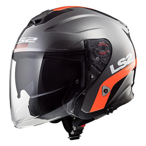 Casco Jet Ls2 Of521 Infinity Orange XS in Fibra Composita per Moto - Product Image 1