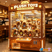 Lot de peluches animales câlins de 8 pouces pour les machines à griffes, jouets personnages pour les distributeurs automatiques d'arcade, les présentoirs et les magasins de détail