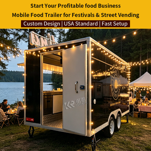 Trailer Makanan Jalanan Dilengkapi Peralatan Dapur Mobile untuk Bisnis <span class=keywords><strong>Burger</strong></span>, Hot Dog, Taco, dan Makanan Cepat Saji - Product Image 2