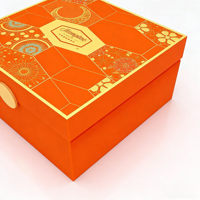 Boîte cadeau carrée en carton rigide biodégradable de qualité supérieure pour artisans professionnels, avec gaufrage personnalisé, écologique, pour faveurs de mariage