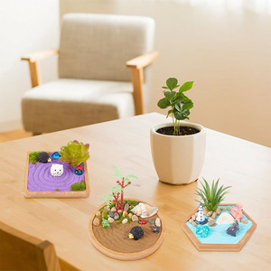 Kit de Jardin Zen Miniature Japonais, <span class=keywords><strong>Bac</strong></span> <span class=keywords><strong>à</strong></span> <span class=keywords><strong>Sable</strong></span>, Décorations, Mini Accessoires de Jardin Zen pour la Maison et le Bureau - Product Image 6