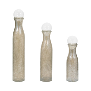 Set di 3 Vasi in Vetro Decorativi Moderni per Tavolo e Arredamento Casa - Product Image 4
