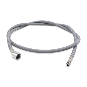 Tuyau flexible tressé en nylon gris pour robinet de cuisine, avec conception durable et résistante aux fuites - Product Image 3
