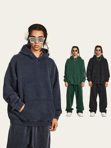 Felpe con cappuccio Oversize da <span class=keywords><strong>uomo</strong></span> in cotone Vintage Casual alla moda a maniche lunghe stampate Oversize - Product Image 6