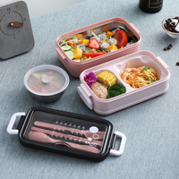 Boîte à lunch J8238 pour adultes et enfants, boîte à lunch en acier inoxydable