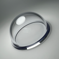 Nouveau dôme en verre optique transparent N-BK7 en quartz pour caméra sous-marine, photographie sous-marine, objectif de dôme en verre